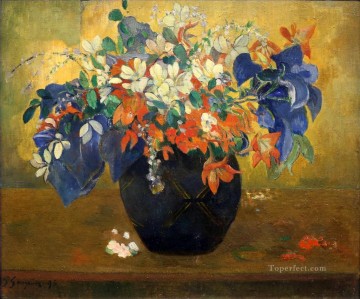 Paul Gauguin Painting - Ramo de Flores Postimpresionismo Primitivismo Paul Gauguin